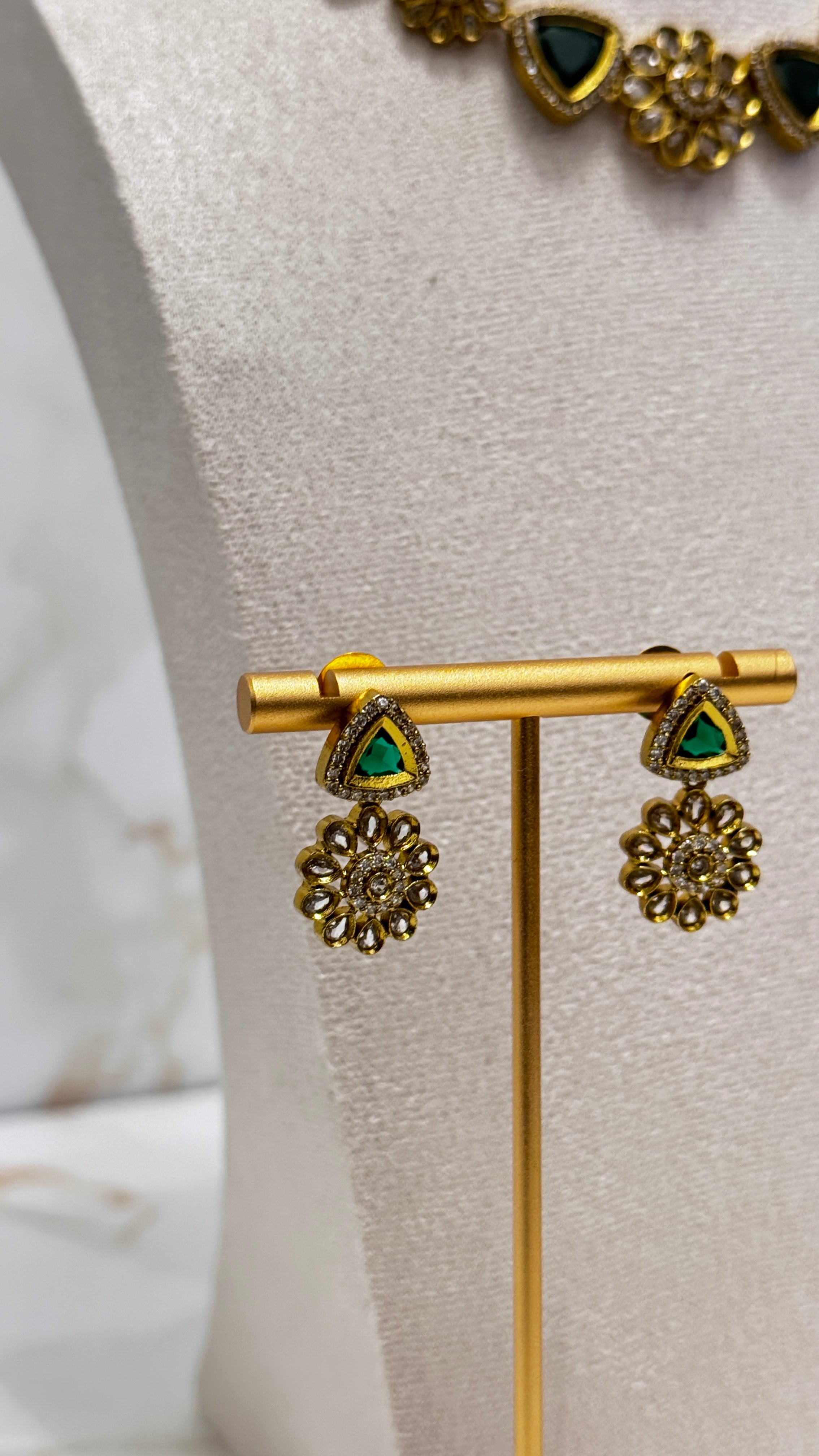 Emerald Green Necklace Set