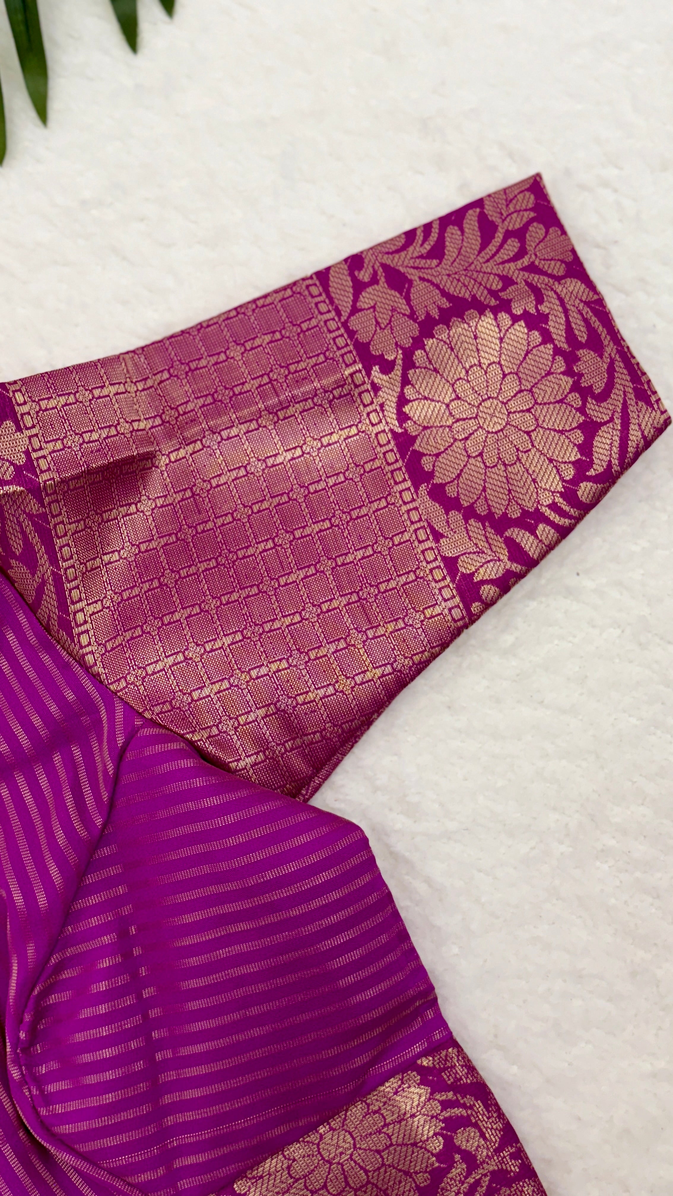 Gold And Pink Tissue With Blouse