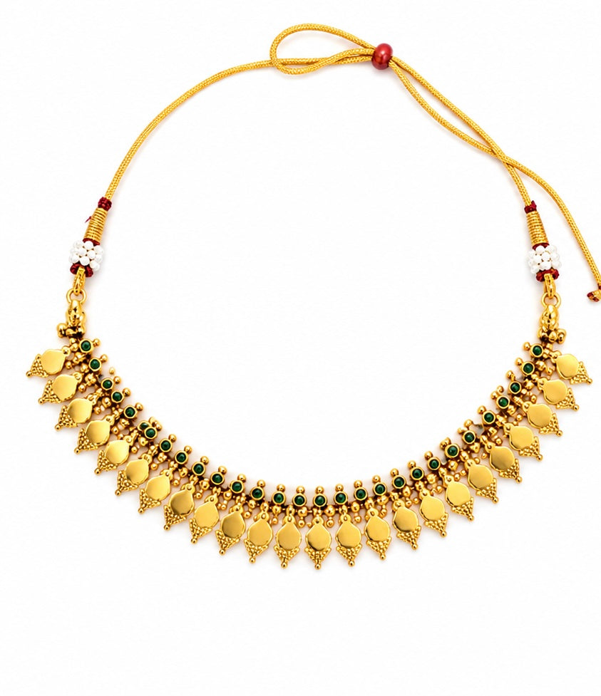 Green Elakkathali Necklace Set