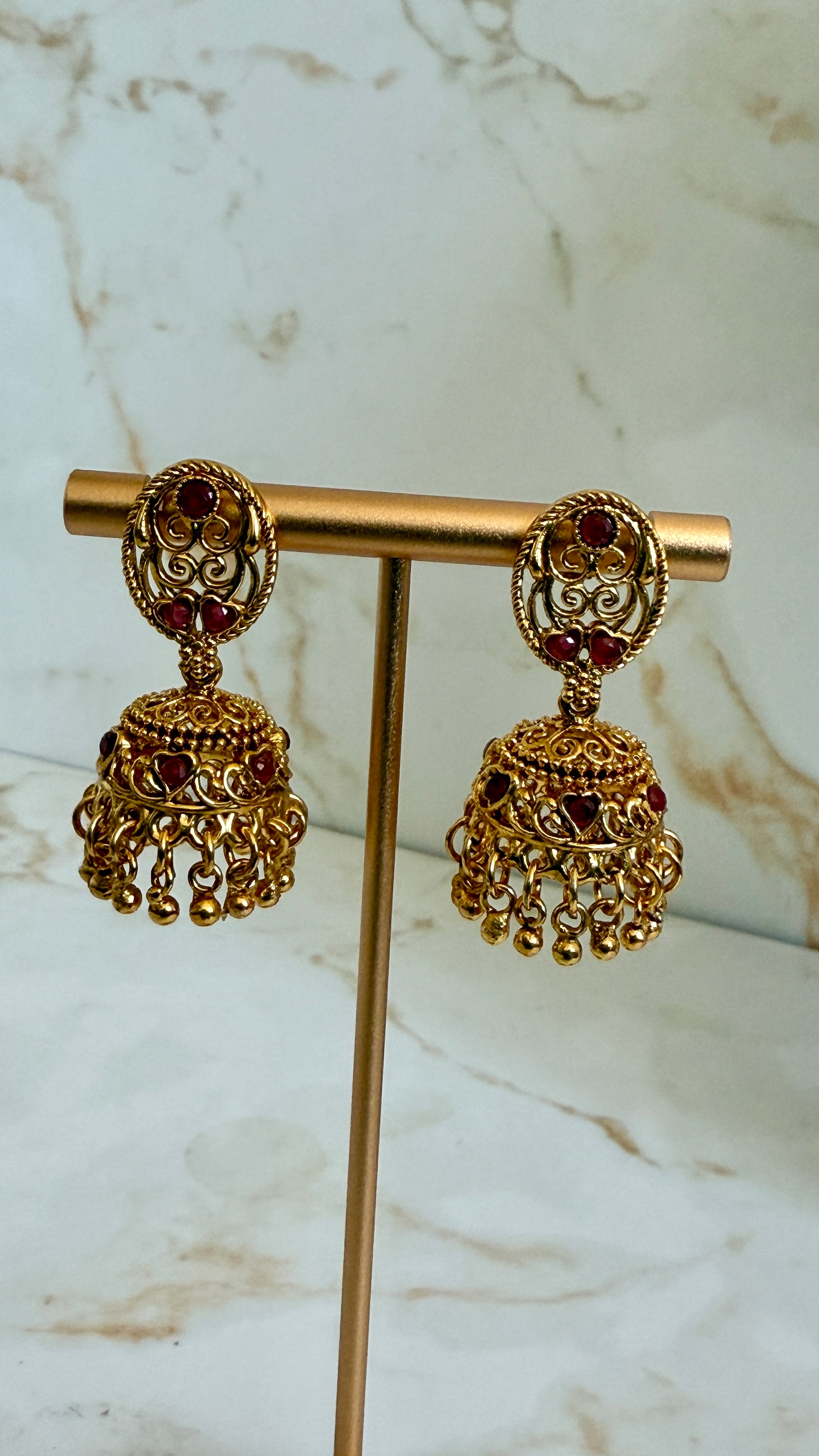 Gold Plated Long Necklace Set