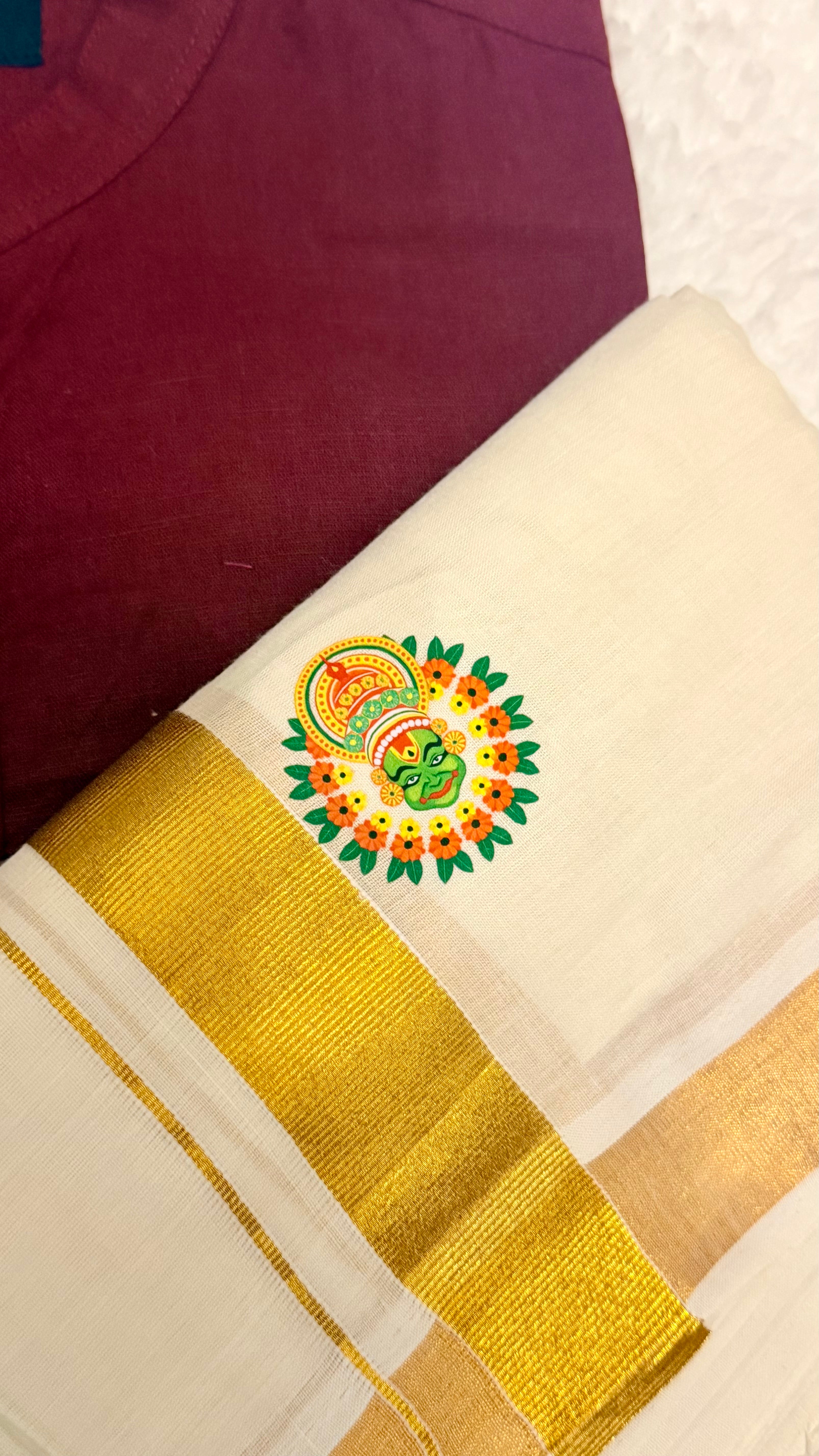 Kathakali Shirt and Mundu