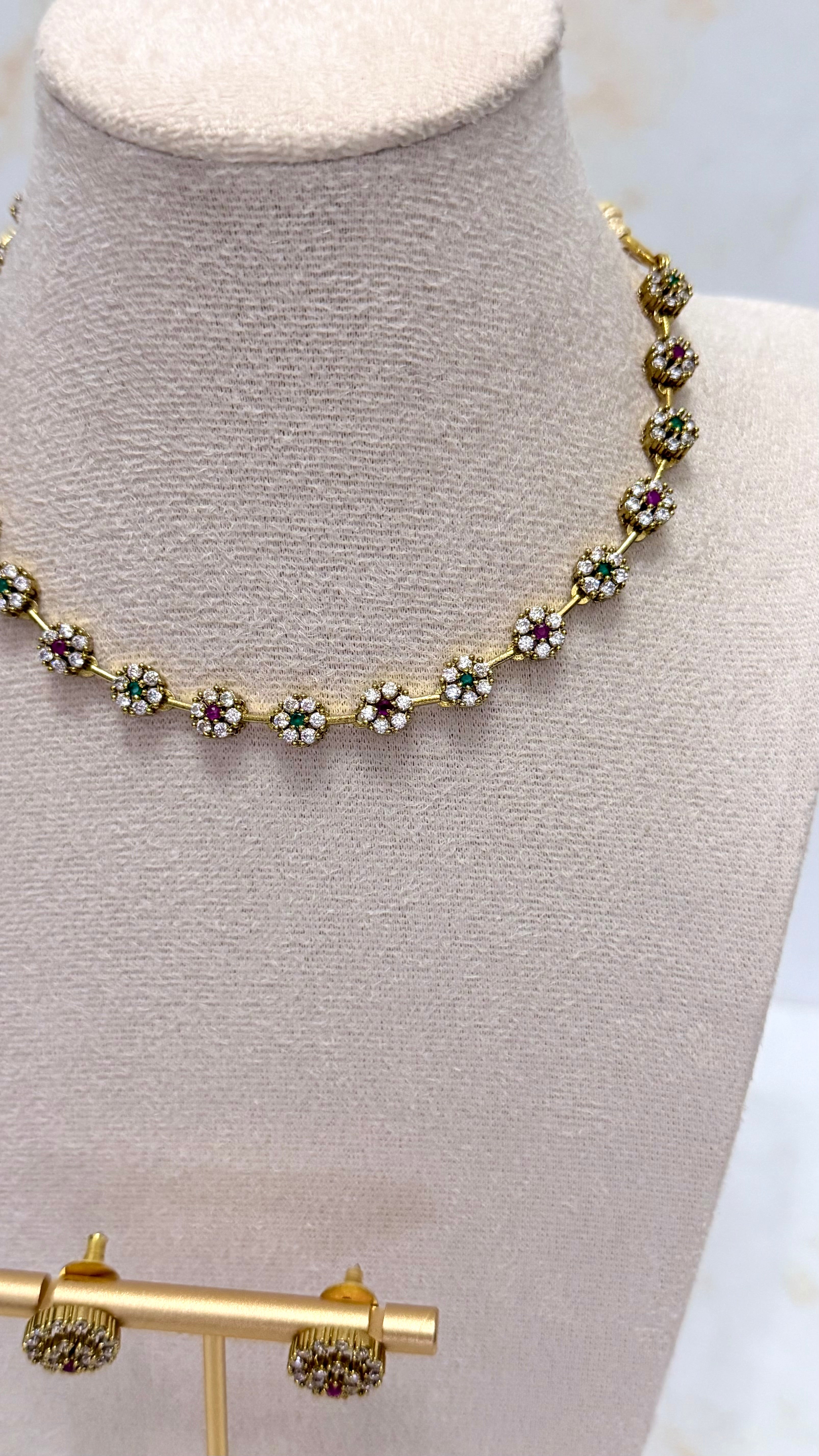 Elegant Floral Necklace Set
