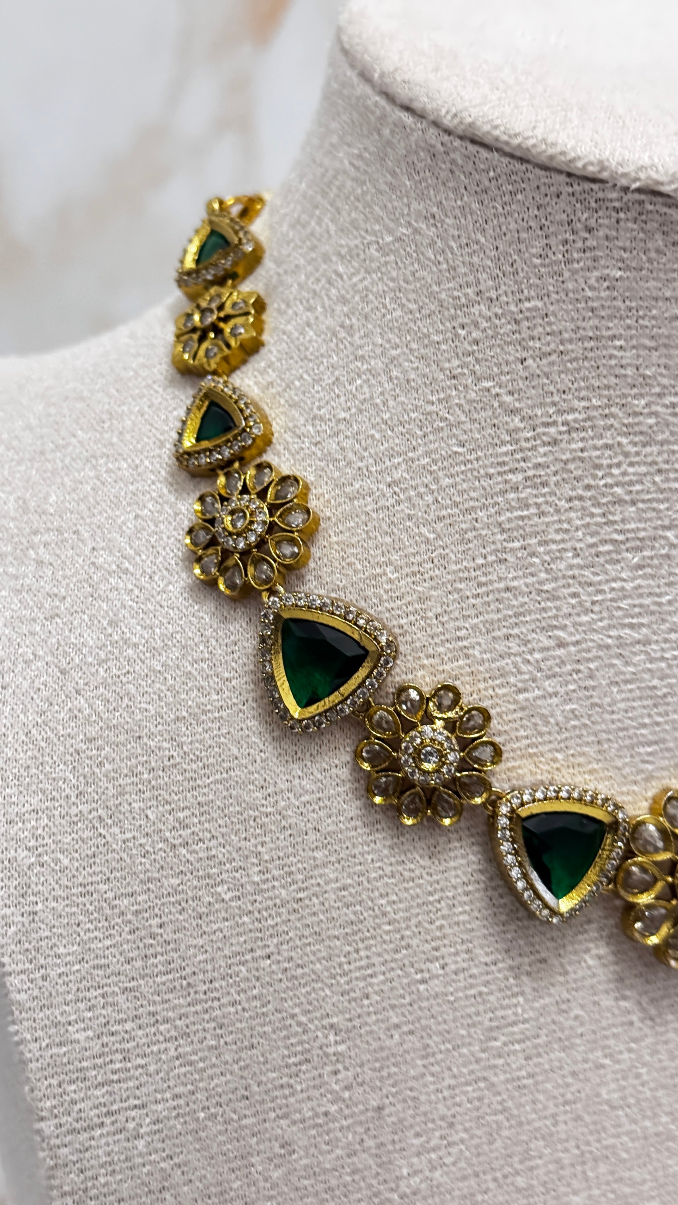 Emerald Green Necklace Set