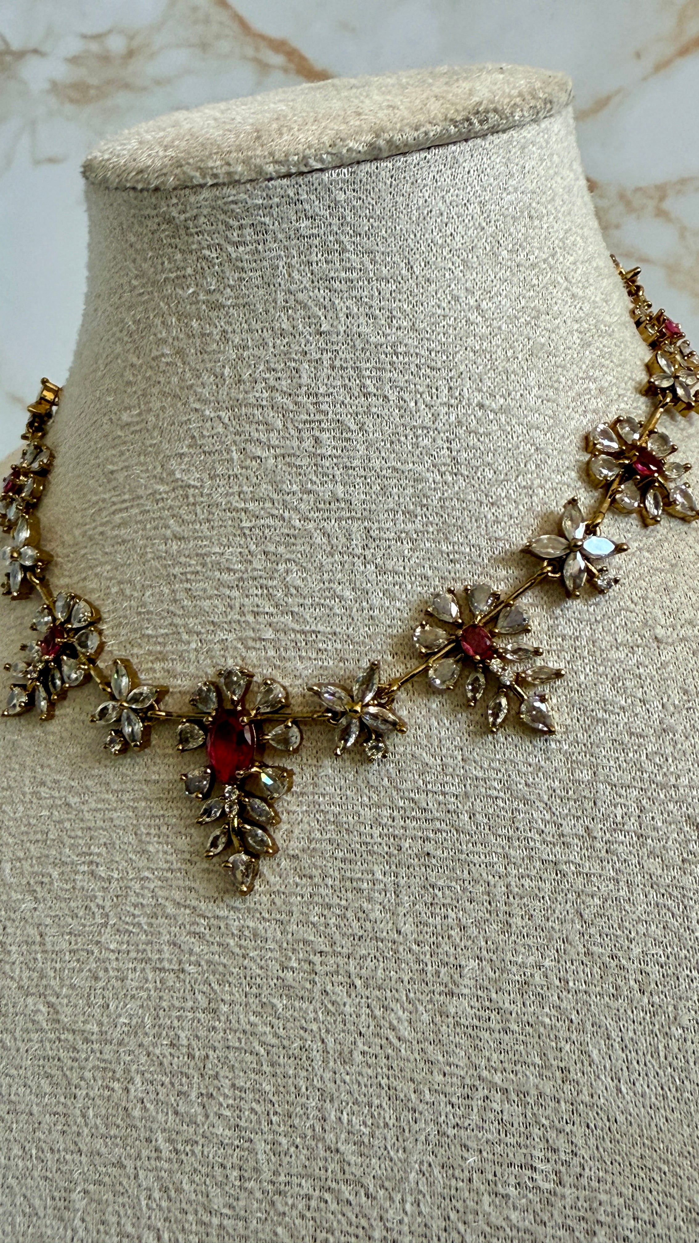Floral Neckpiece Set