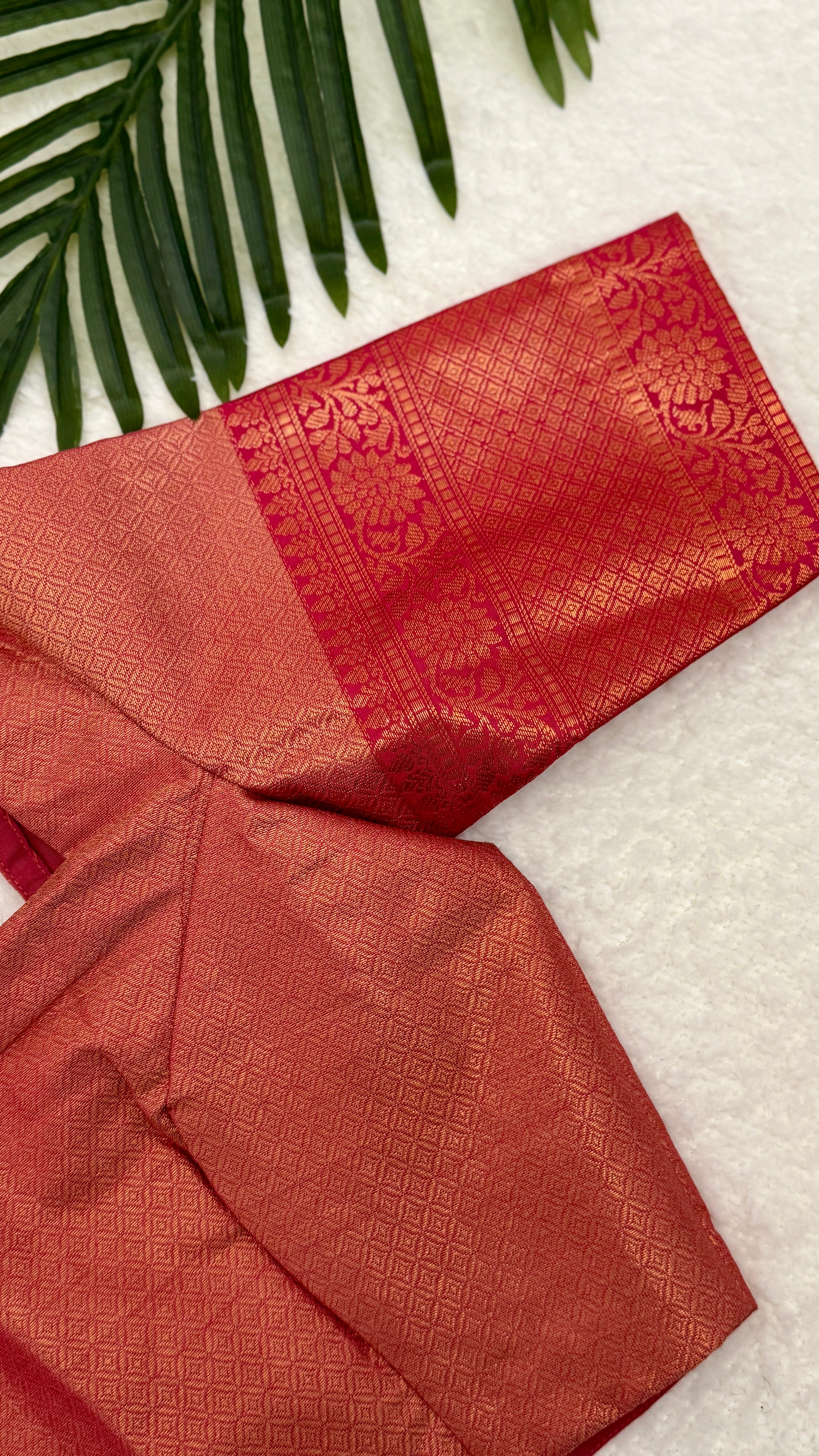 Kora Muslin Saree With Stitched Blouse