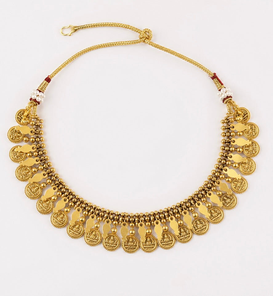 Coin Elakkathali Necklace Set