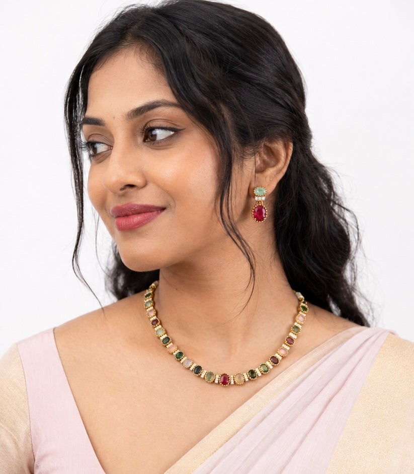 Multicolour Necklace Set