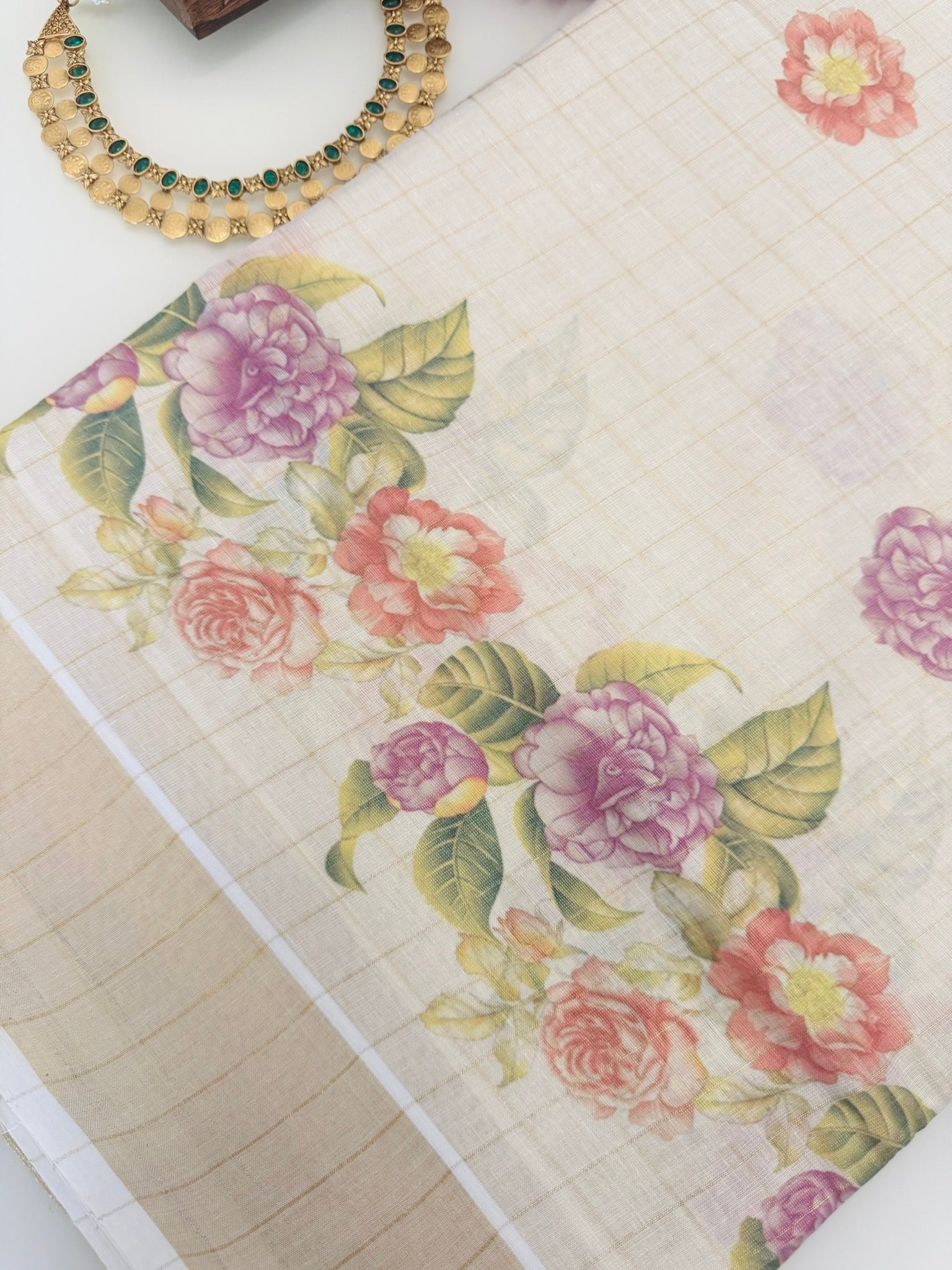Kerala Floral Set Saree