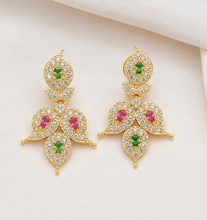 Premium AD Stone Traditional Necklace Set