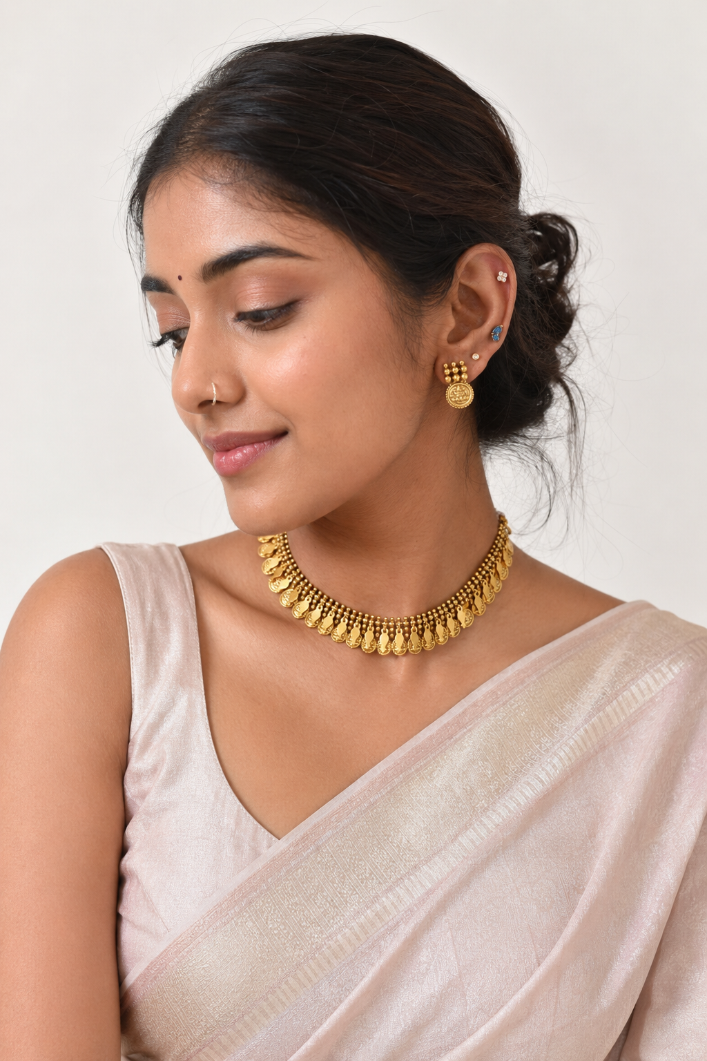 Coin Elakkathali Necklace Set