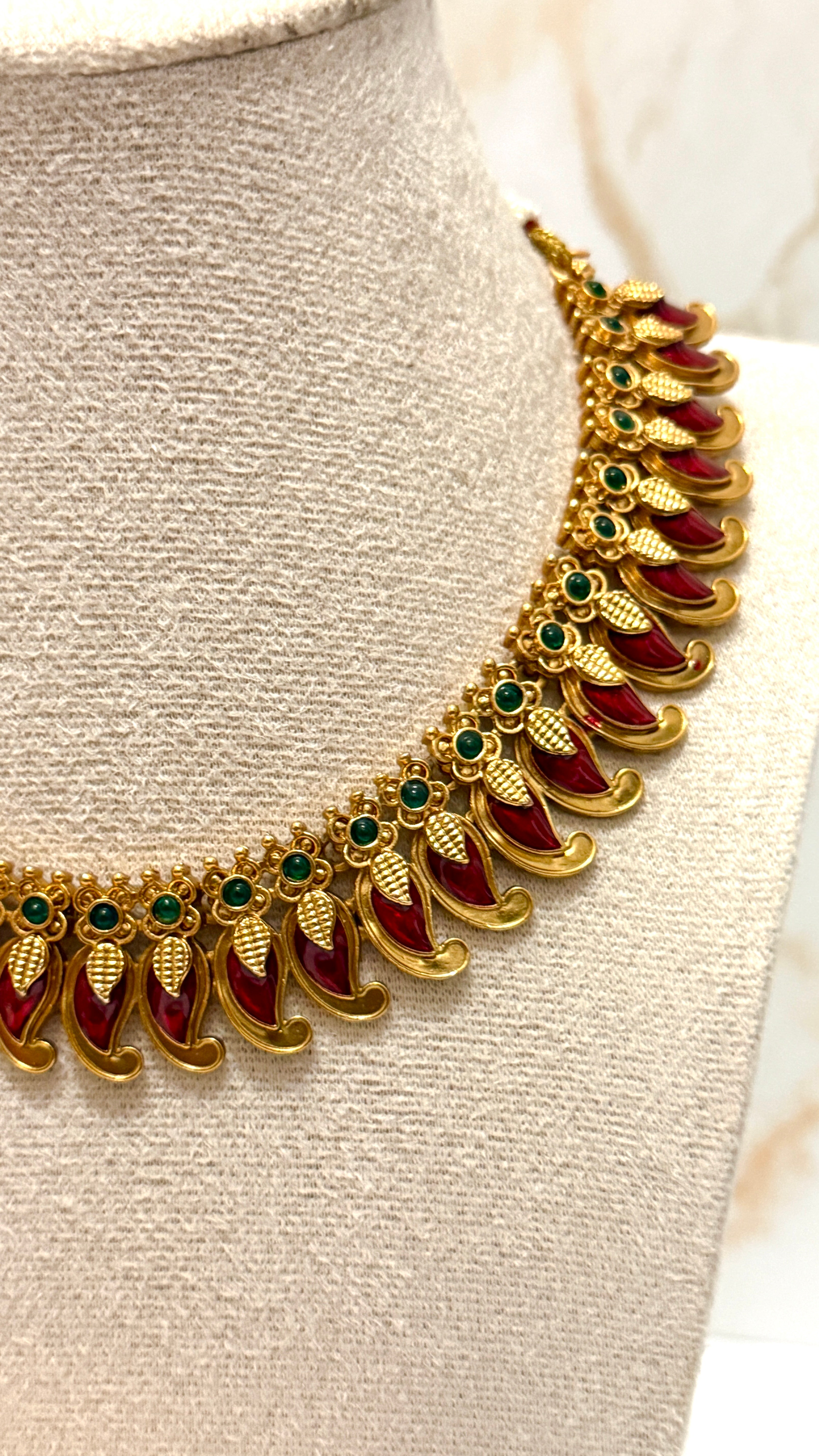 Palakka Mala Neckpiece Set