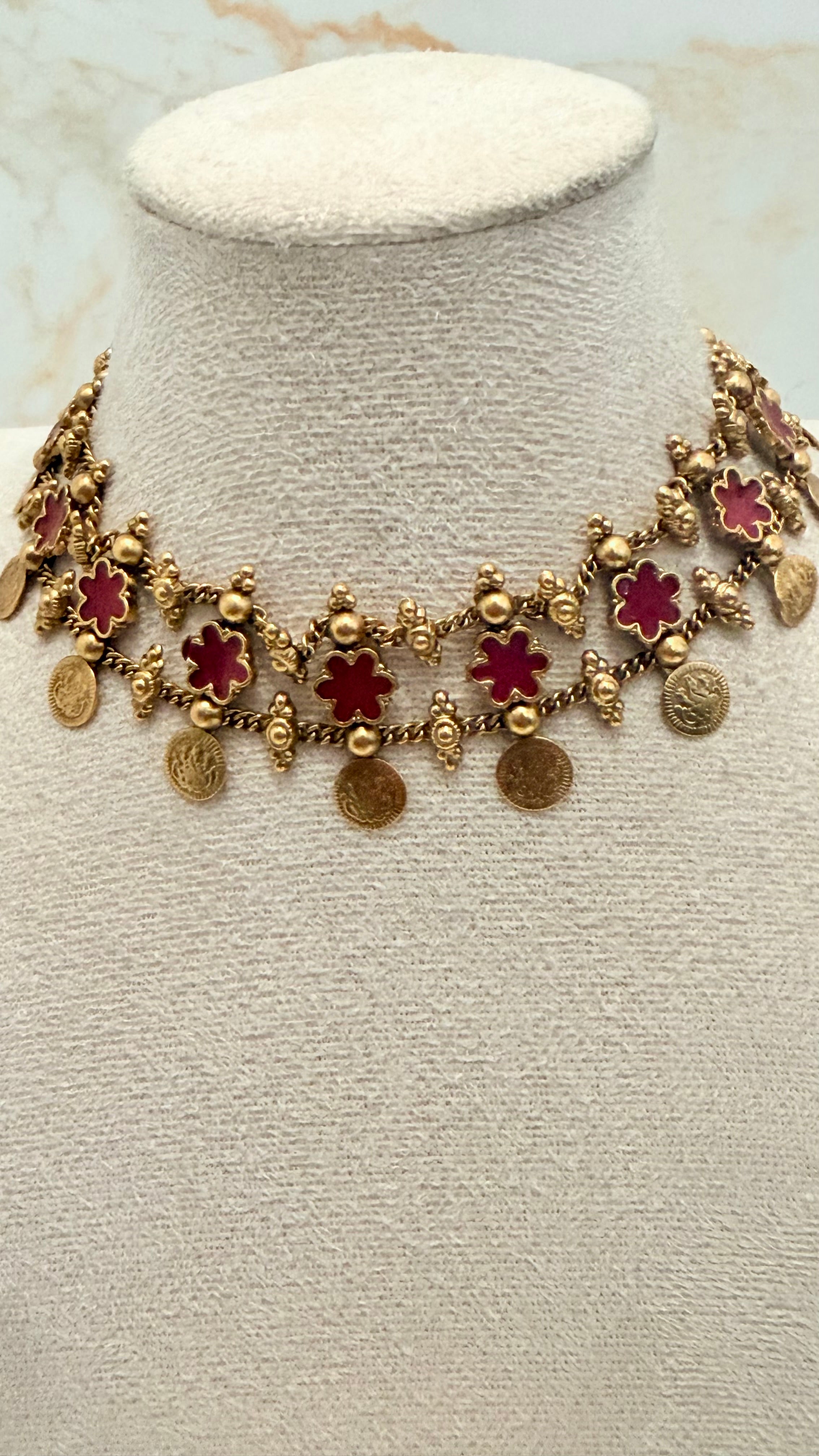 Floral Choker Set