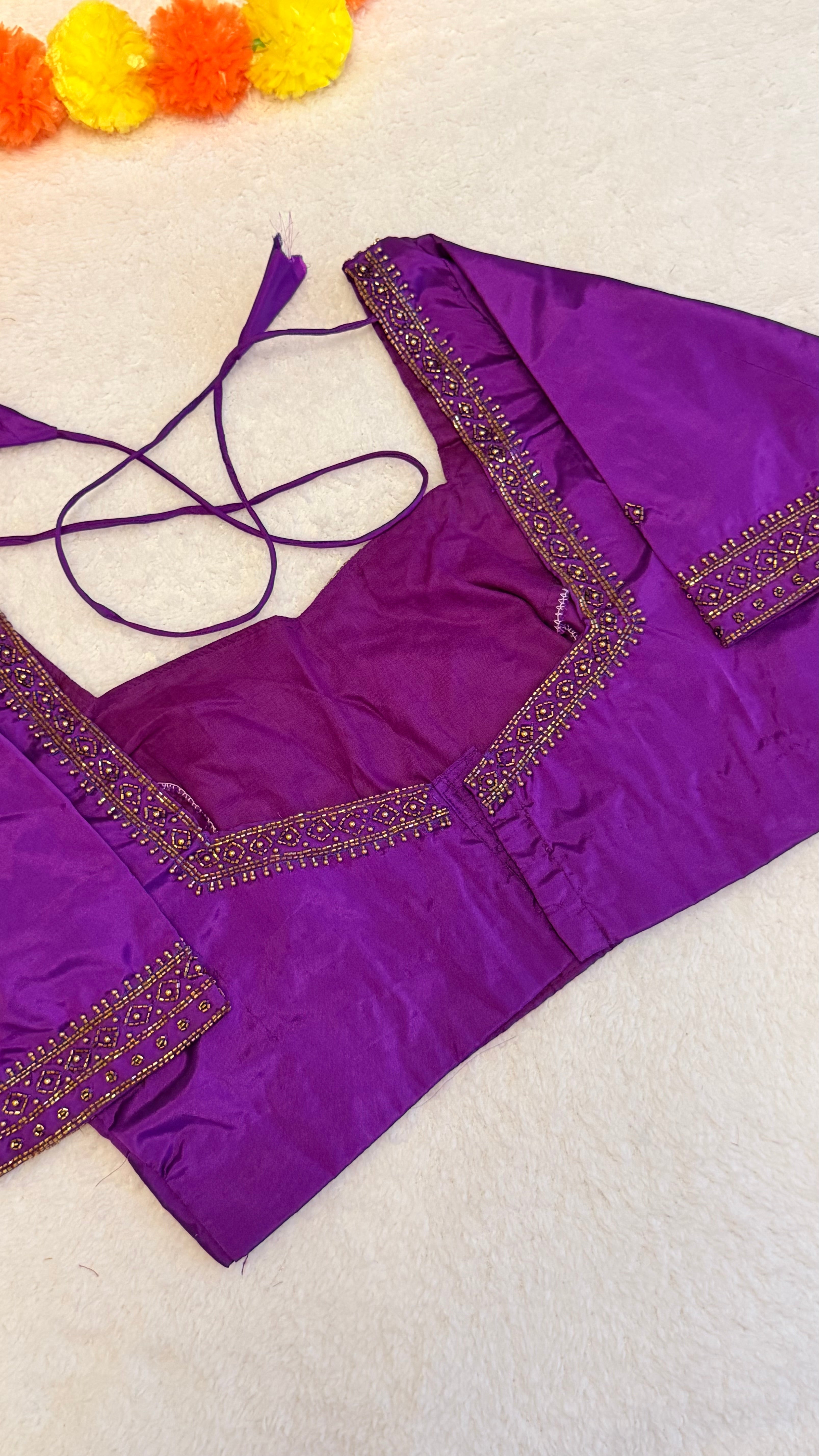 Purple Handworked Blouse