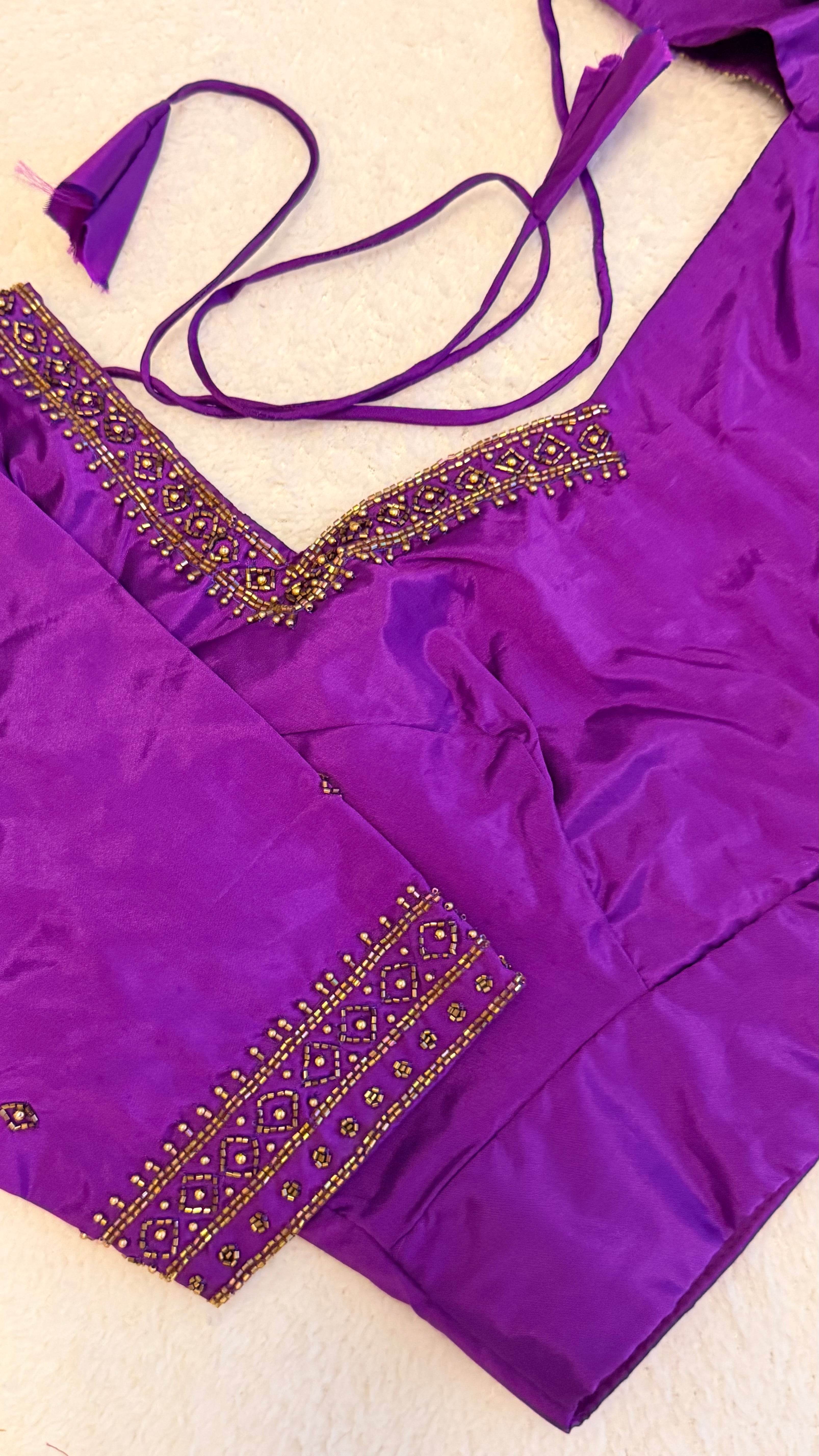 Purple Handworked Blouse