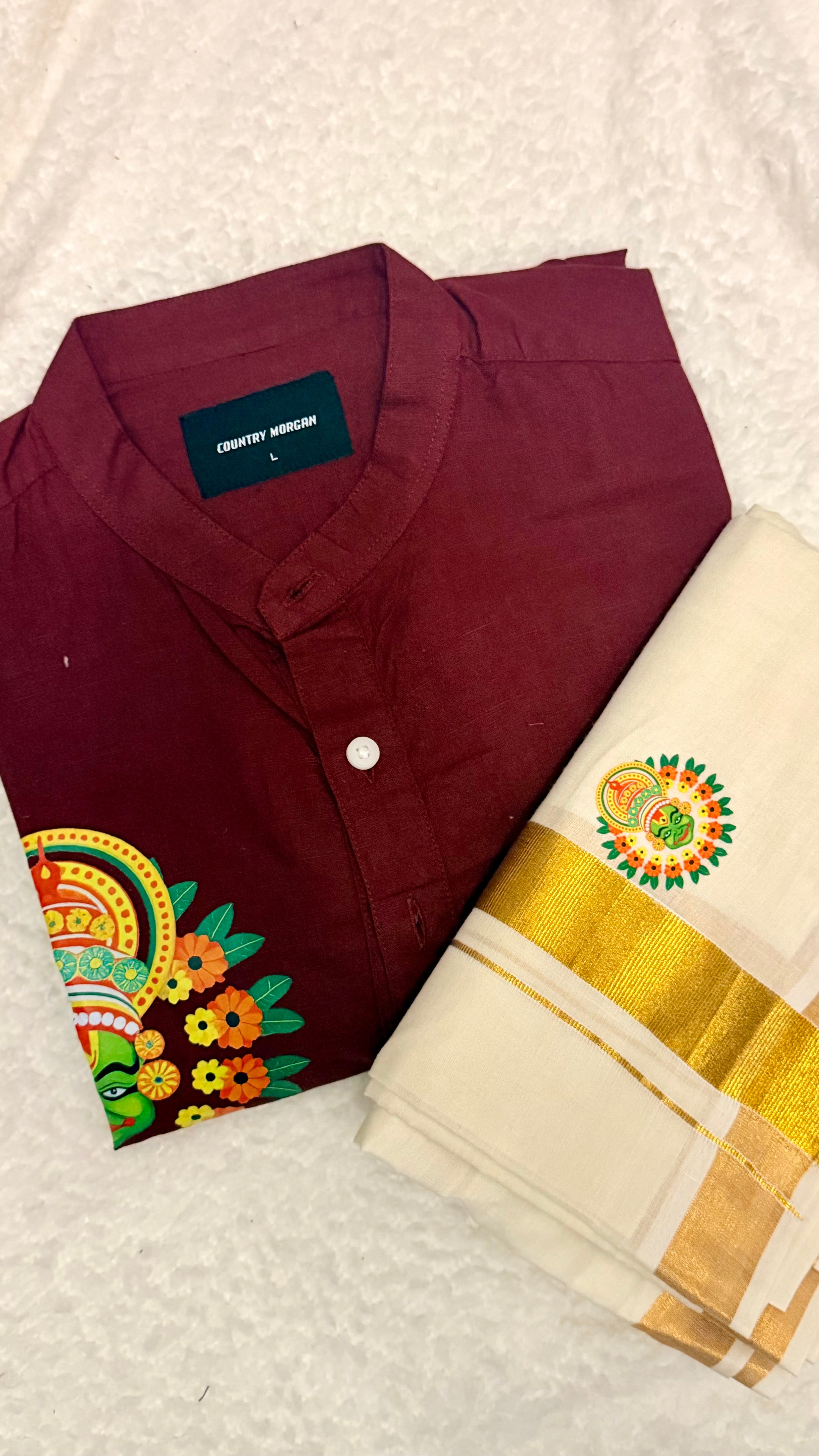 Kathakali Shirt and Mundu