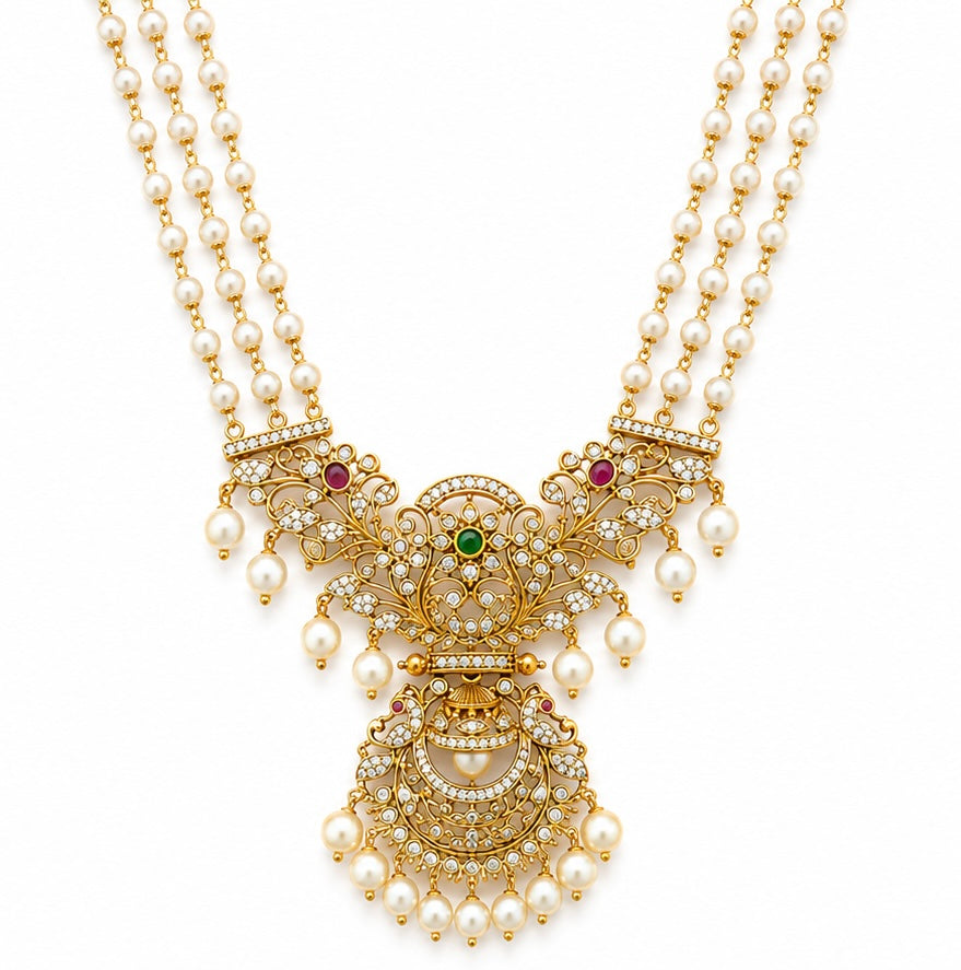 Premium Pearl Necklace Set