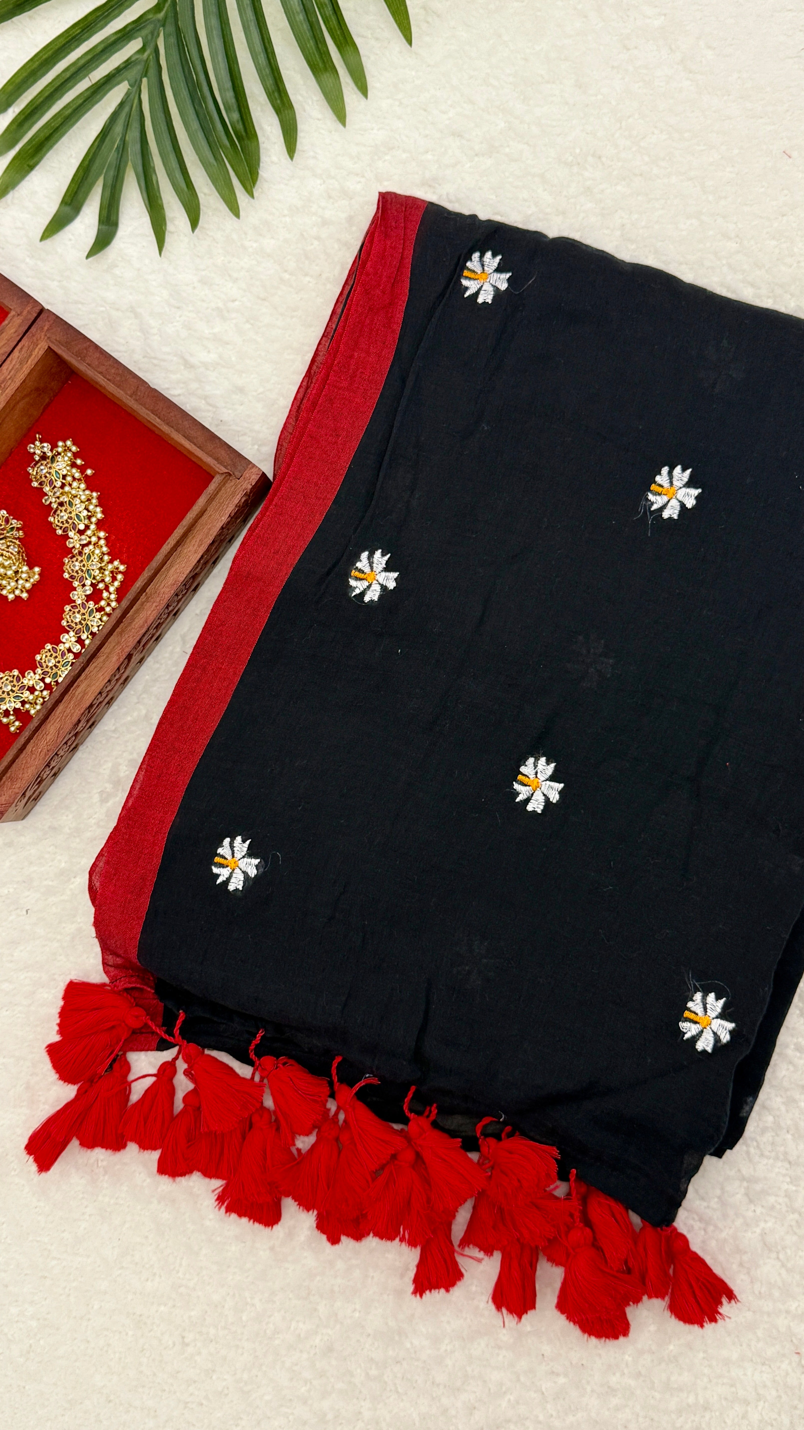 Mul Cotton Green Saree