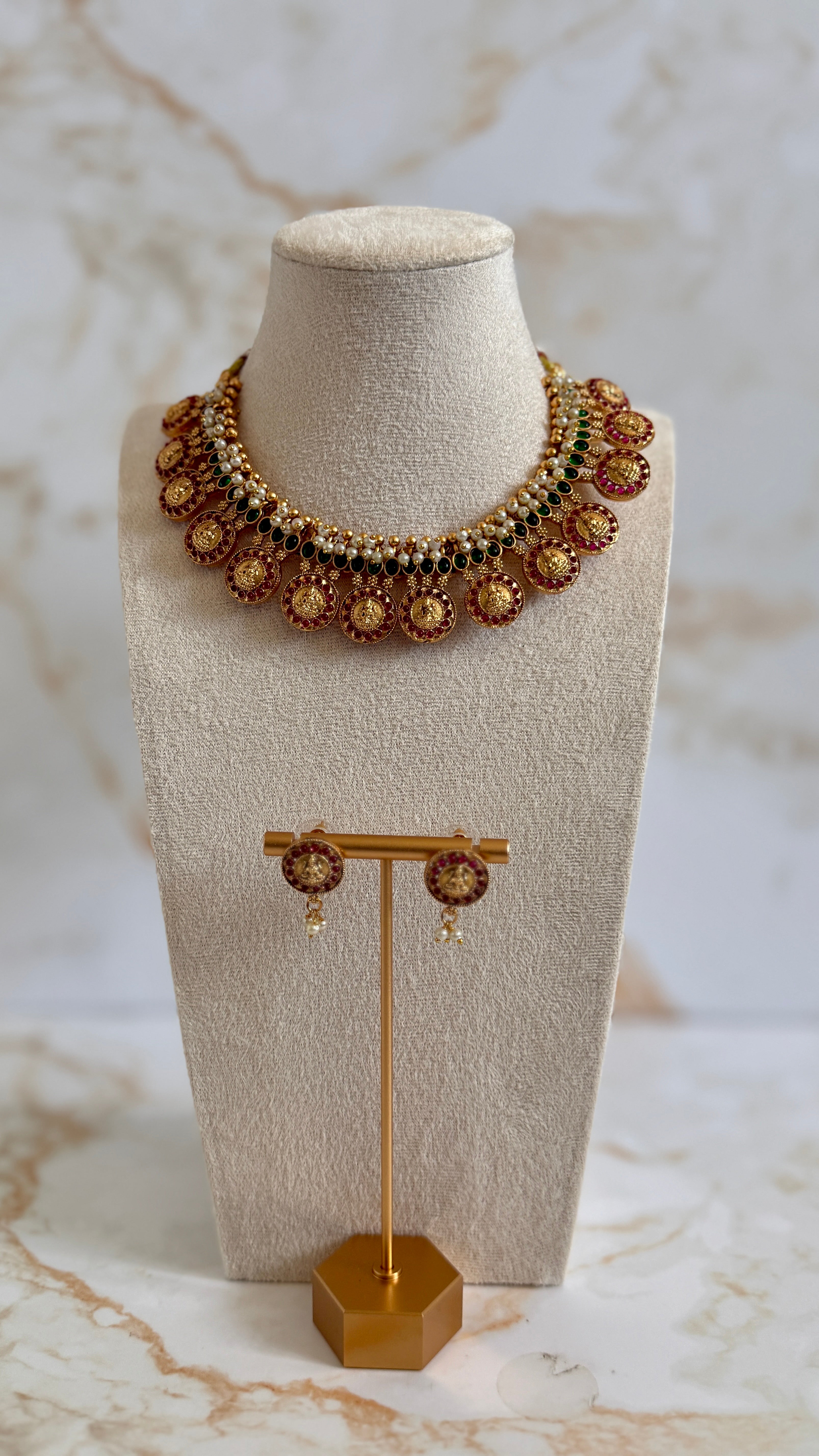 Kerala Coin Necklace Set