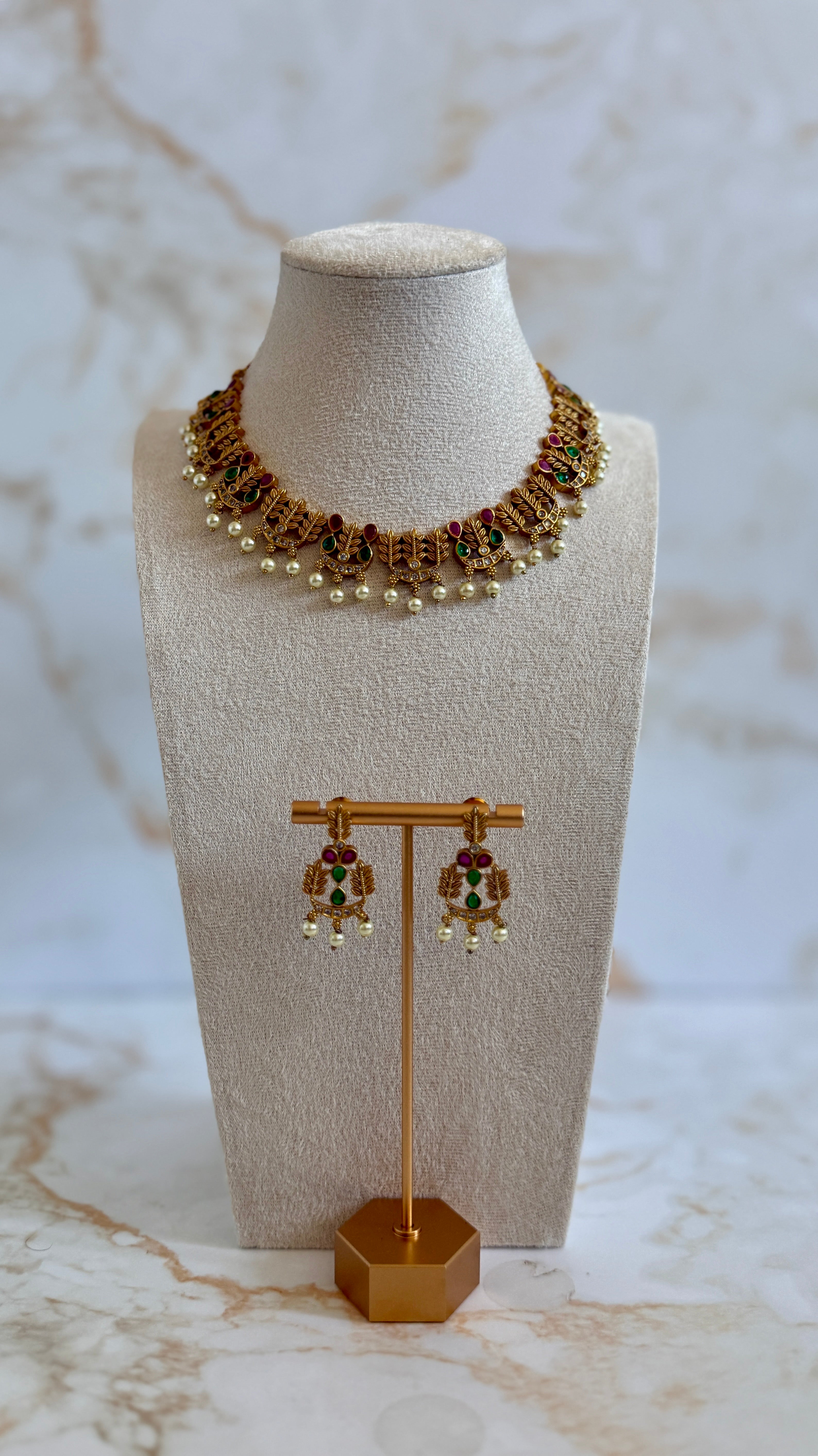 Premium Floral Necklace Set