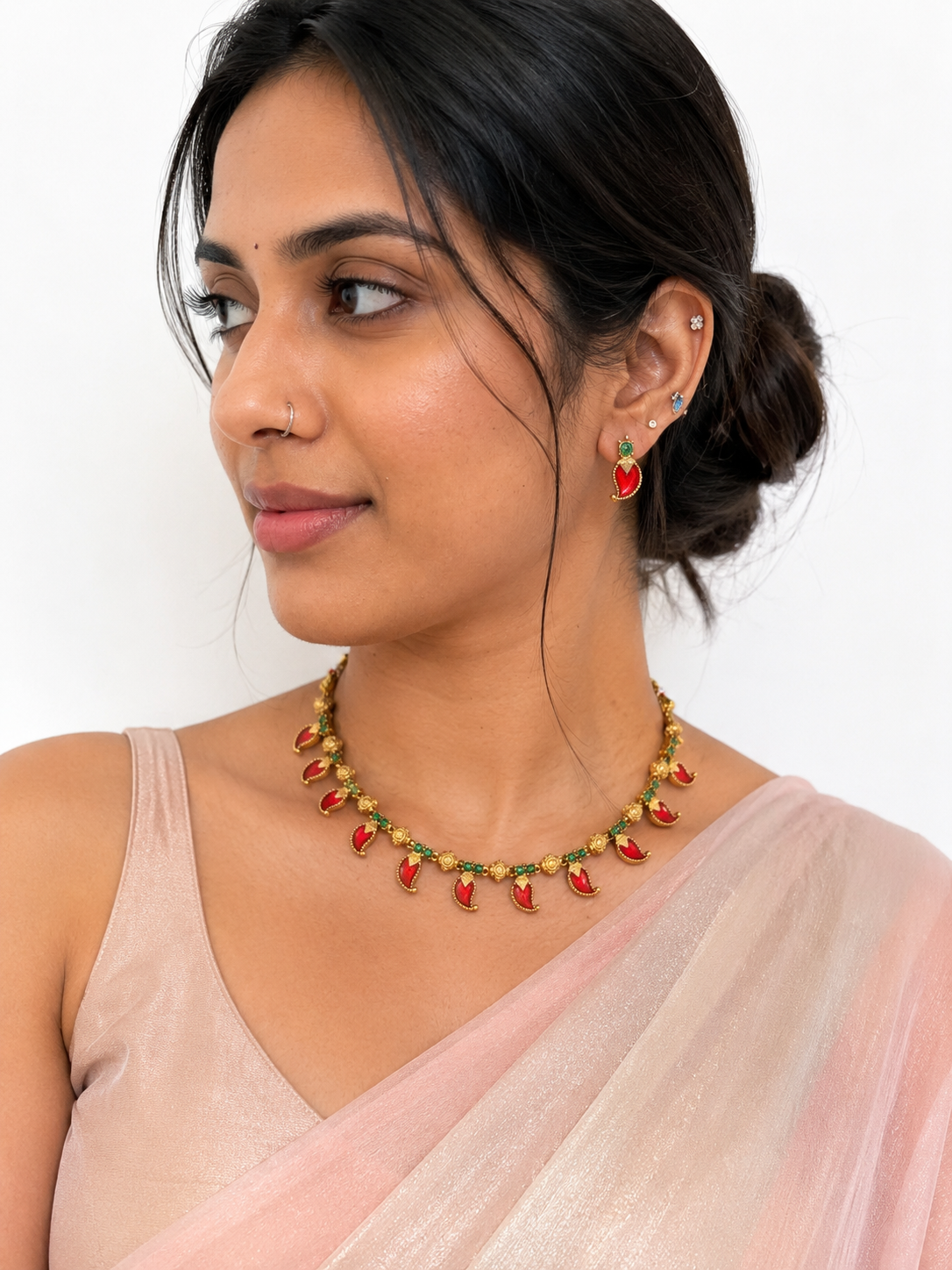 Red Mango Necklace Set