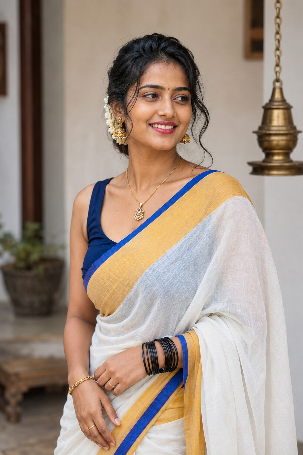 Mul Cotton Saree