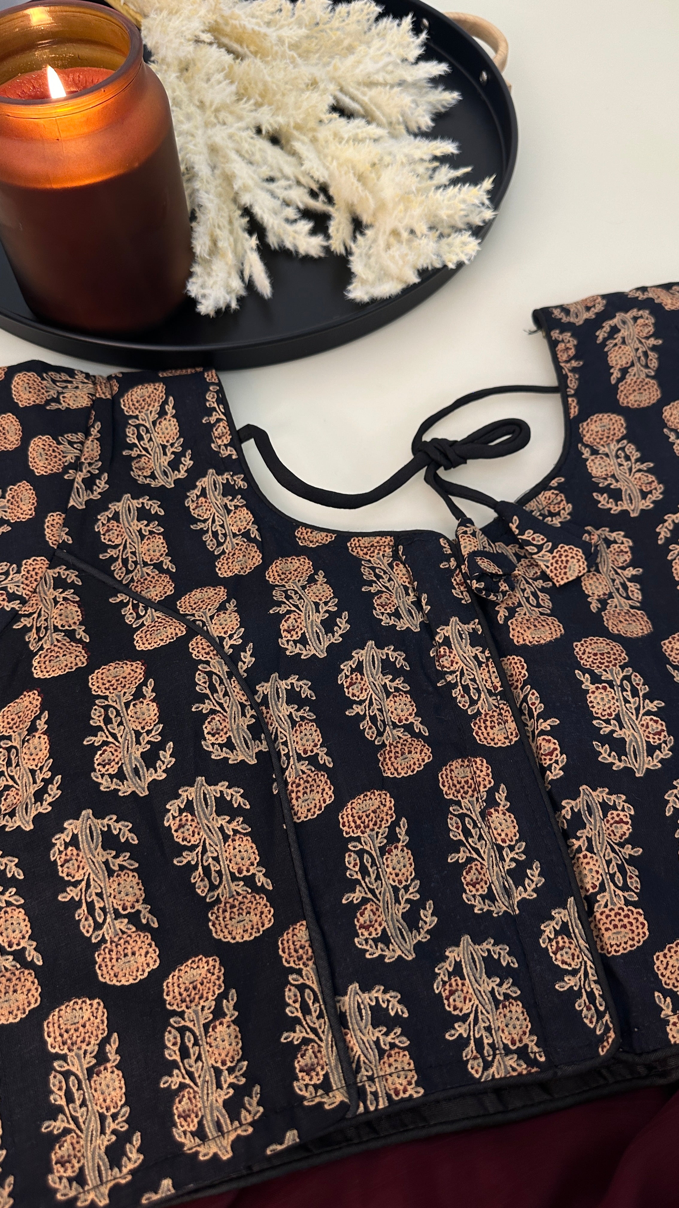 Pure Cotton Ajrakh Print Blouse