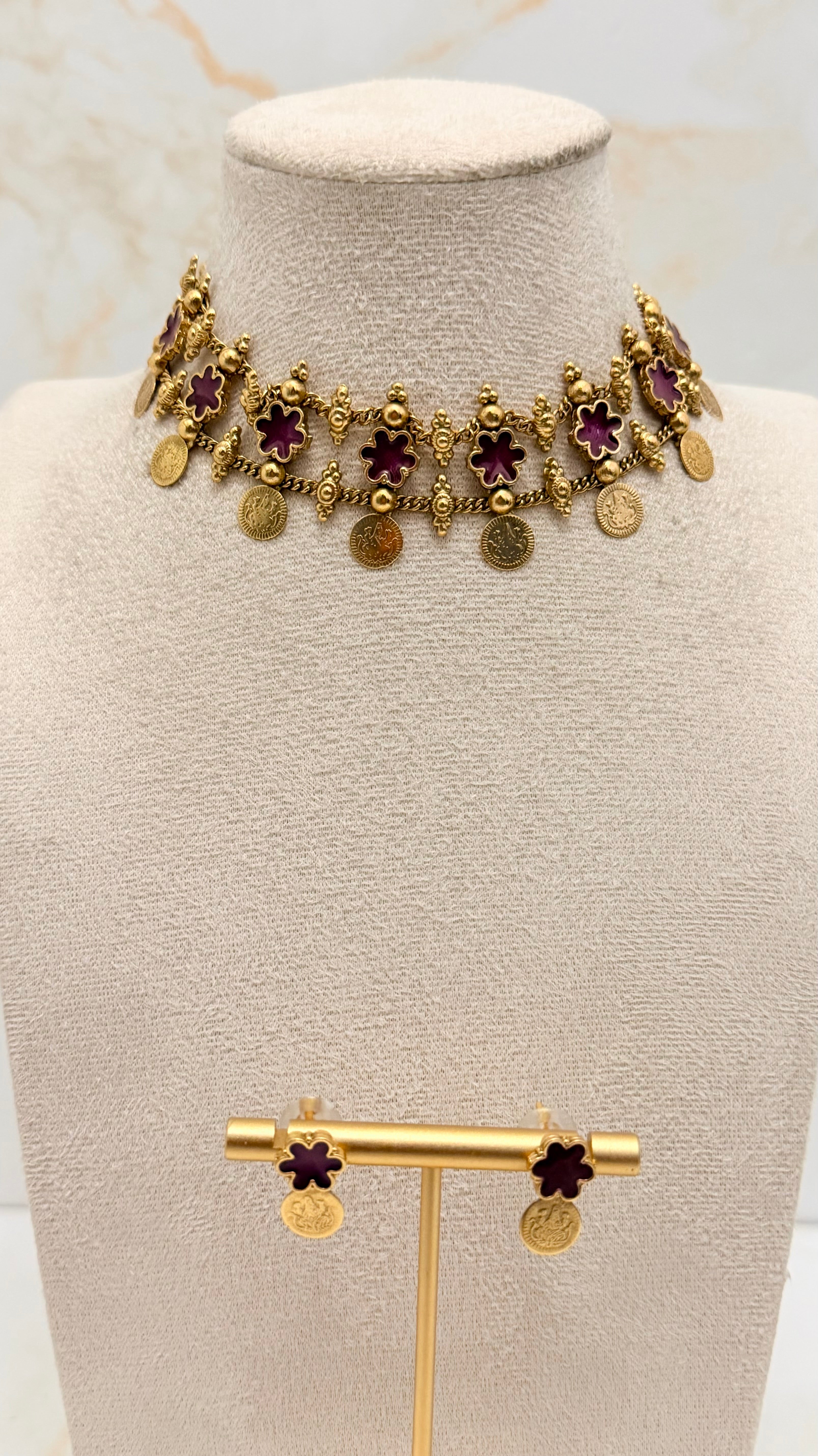 Floral Choker Set