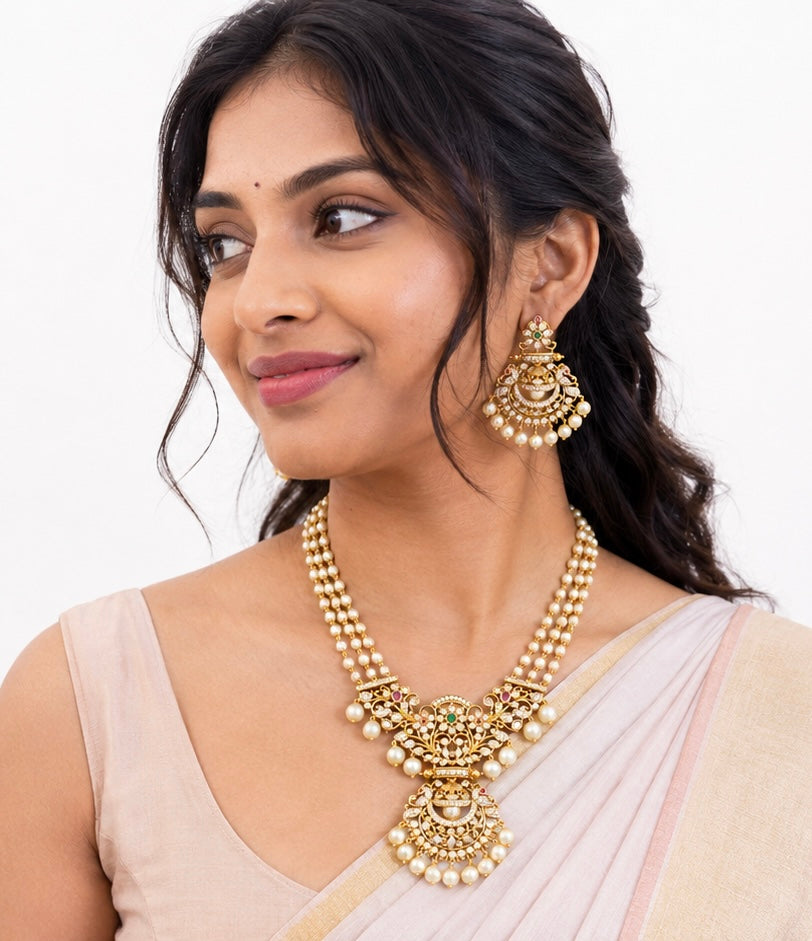 Premium Pearl Necklace Set