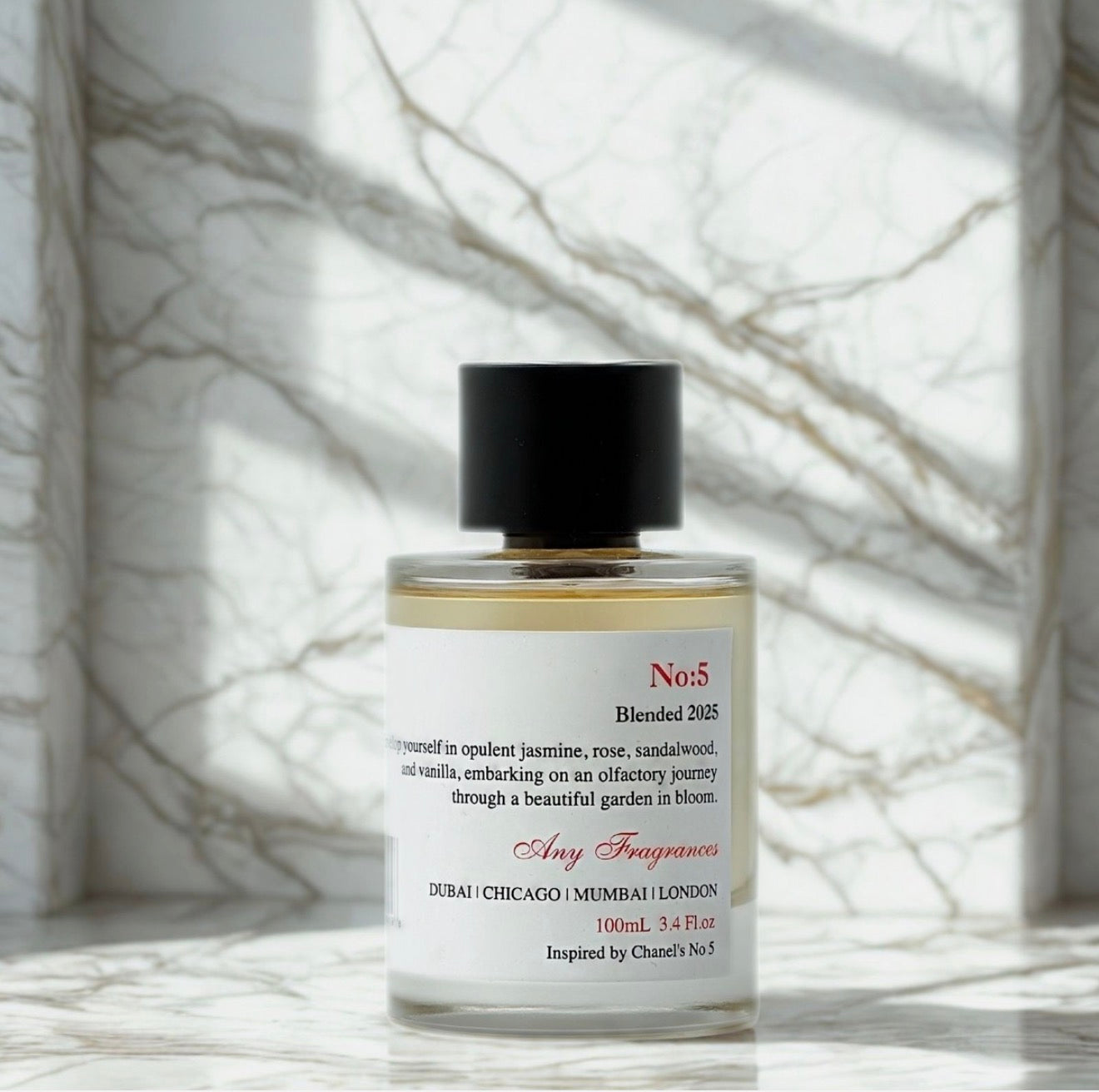 No: Five by ANY Fragrances 100ml EDP | Inspred by Chenal | Floral Aldihyde Scent