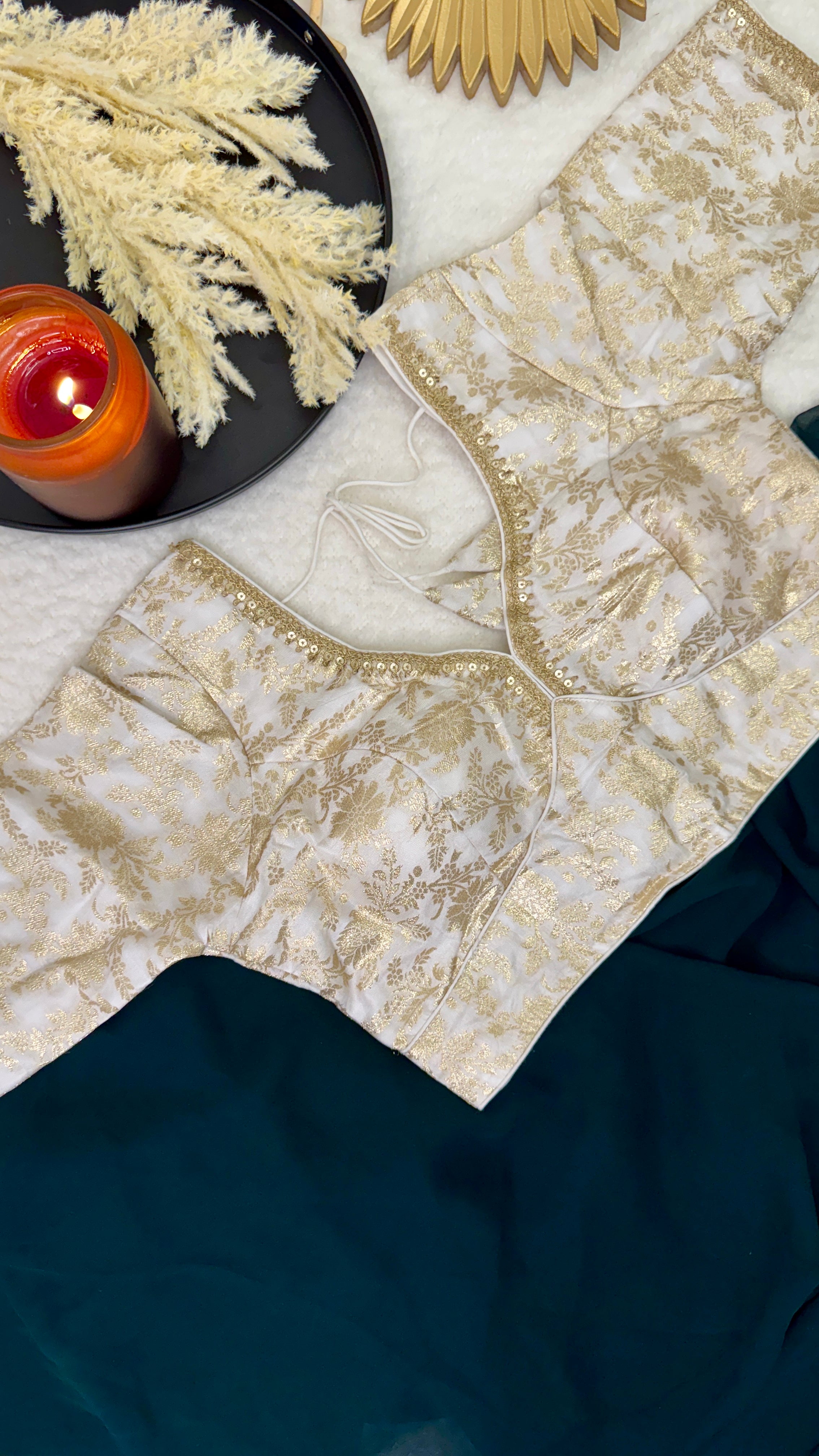 Sabyasachi V Neck Pattern Designer Blouse