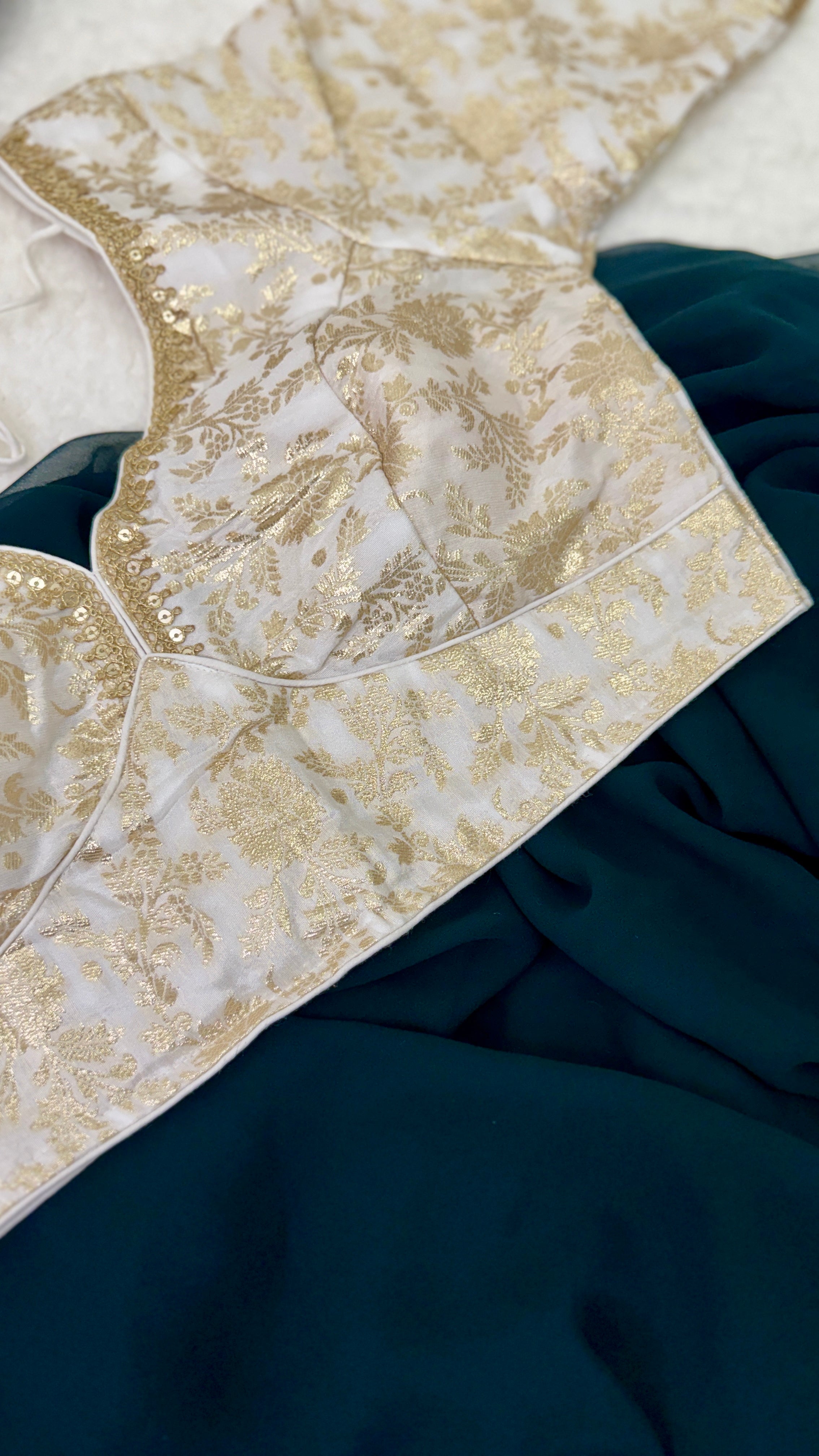 Sabyasachi V Neck Pattern Designer Blouse