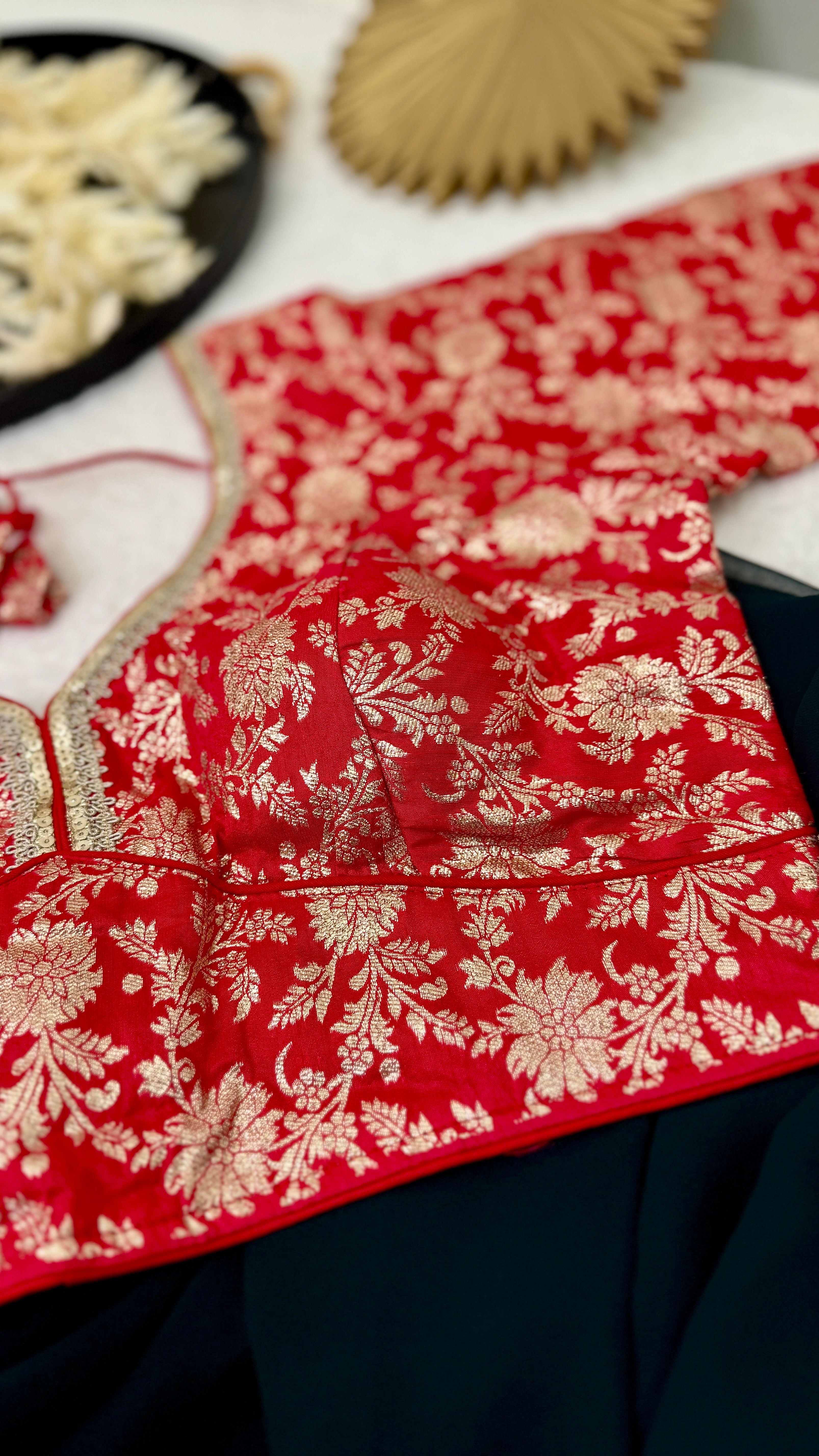 Sabyasachi V Neck Pattern Designer Blouse