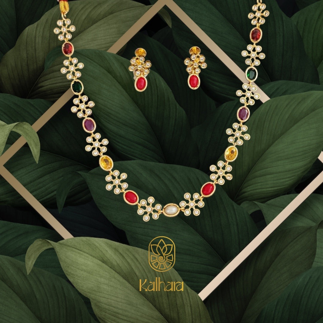 Multi Floral Neckpiece