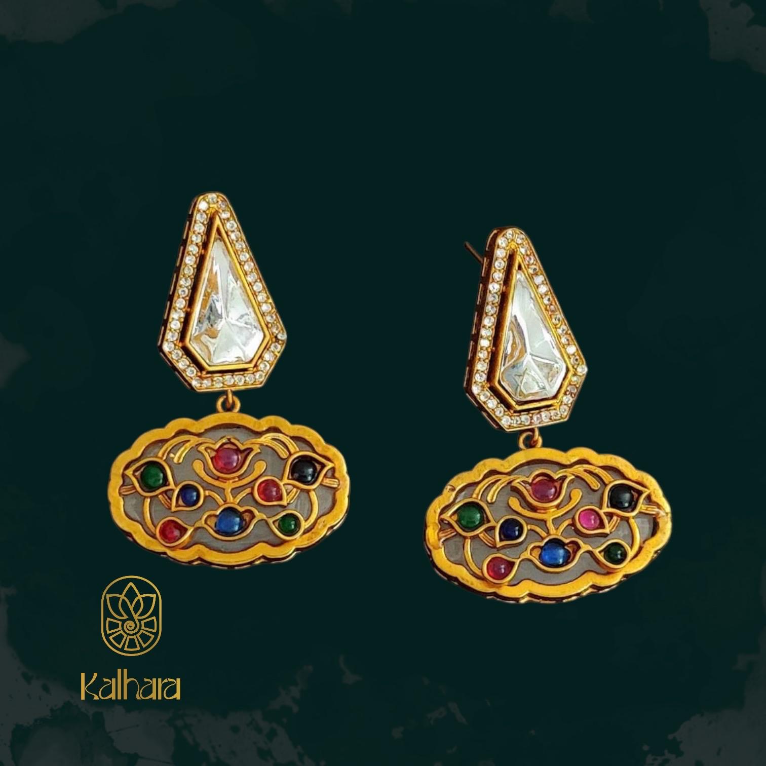 Western Multi Colour Earring
